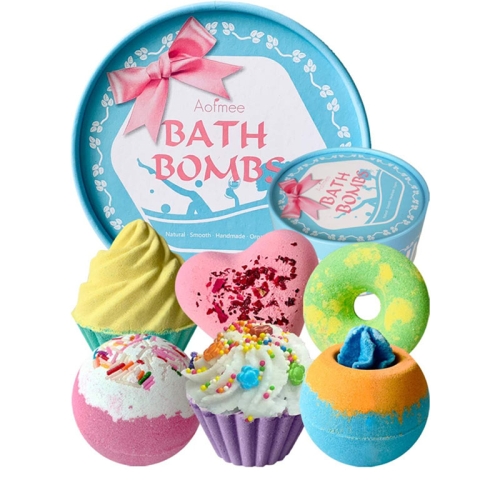 Custom scented bath bombs paper tube packaging handmade soap gift cylinder box